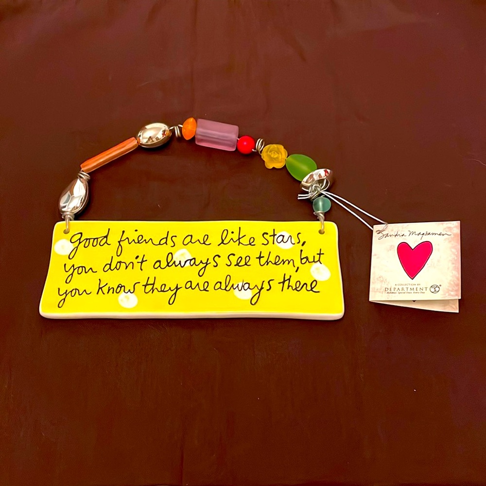 Department 56 Sandra Magsamen Ceramic Wall Plaque